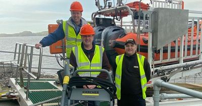Kirkcudbright Lifeboat Station receives new pressure washer