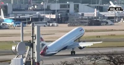 British Airways jet almost flips over during landing in 90mph Storm Corrie winds