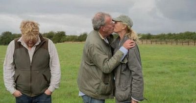 Jeremy Clarkson shares passionate kiss with Dublin girlfriend Lisa Hogan ahead of second series of Clarkson's Farm