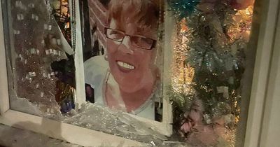 Widower left devastated after 'evil' vandal smashes window mural to wife with a brick