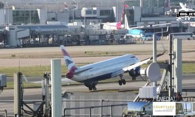 BA jet in near-miss at Heathrow after landing aborted in high winds