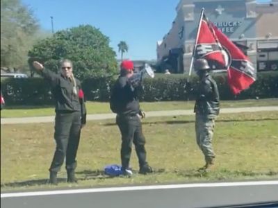 Florida Nazi rally prompts outrage and angry defence from DeSantis