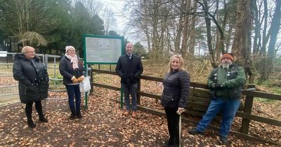 Shotts MSP meets group restoring pauper graves on Lanarkshire hospital site