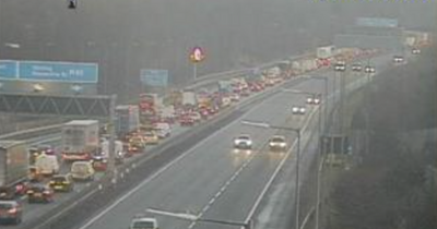 Crash on M80 near Glasgow sparks lanes blockage and queueing traffic