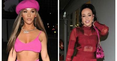 Chelsee Healey gives Barbie vibes in daring pink cropped top and Steph Davies steps out with new man after having botox