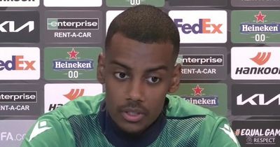 Alexander Isak responds to Arsenal speculation as he addresses chances of summer move
