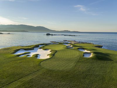 Check the yardage book: Pebble Beach Golf Links for the AT&T Pebble Beach Pro-Am