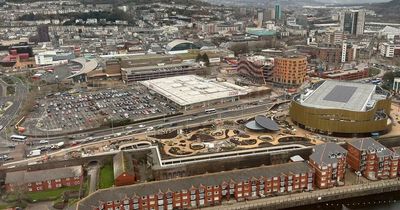 Swansea's new park with restaurant, play areas and trees is nearly ready and this is what it looks like now