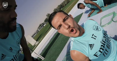 Cedric's Ronaldo impression, shirt number changes and Xhaka's new role as Arsenal train in Dubai