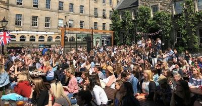 Edinburgh city centre Guinness pop up with barbecue at pub for Six Nations 2022