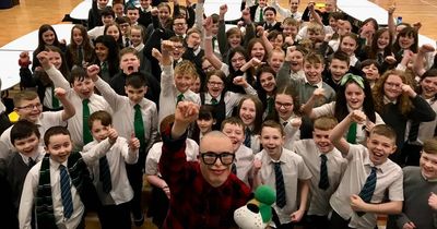 Celtic superfan Jay Beatty visits Lanarkshire schools to educate pupils on inclusion