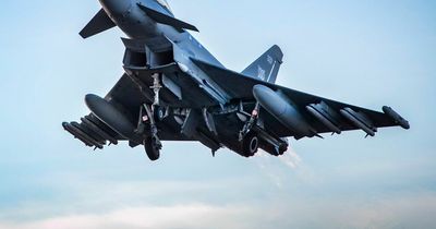 RAF scrambles Typhoon jets in response to approaching Russian military aircraft