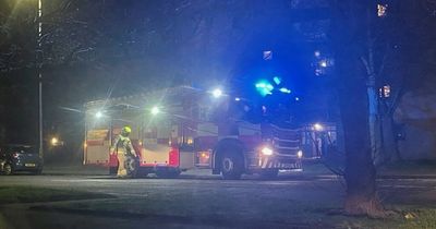 Casualty 'assisted' by firefighters after Grangemouth flat fire