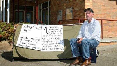 Road to nowhere: farmer camped outside Dungog council 'sick of the lies'