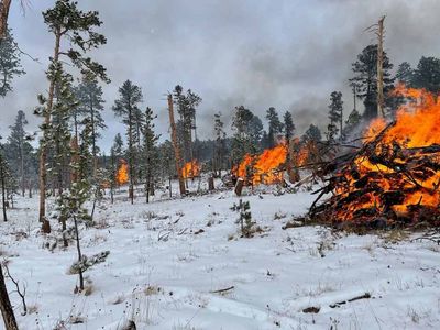 Video shows the full extent of burning tornado debris in the Black Hills