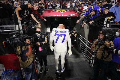 Andrew Whitworth has shot at storybook ending by beating his former team in the Super Bowl