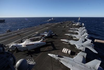 U.S. aircraft carrier runs drills in Adriatic amid Russia-Ukraine tension