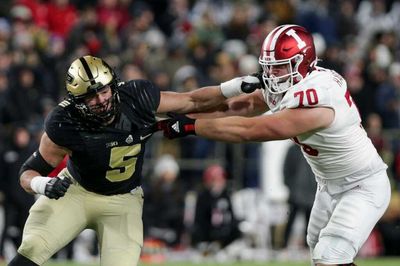 Falcons draft Purdue EDGE George Karlaftis in new PFF mock