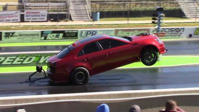 Cadillacs Pulling Wheelies At Drag Strip Is Luxury Racing Done Right