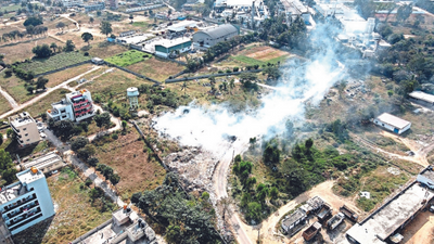 Bengaluru: Pond turns black spot in Anekal taluk
