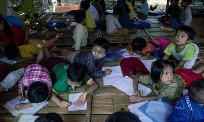 ‘I can’t go home’: families hide in Myanmar’s forests as fighting rages