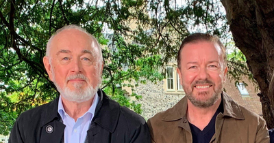 After Life stars Peter Egan and Ricky Gervais in joint call for the Government to outlaw importing cruel foie gras