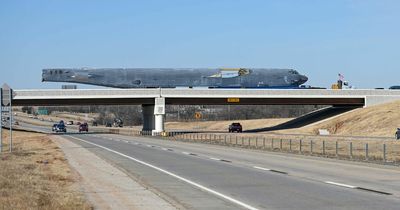 B-52 bomber takes US road trip to bafflement of motorists