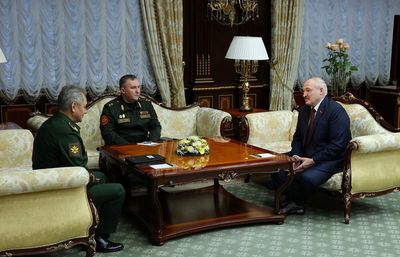 Russian defence minister in Belarus ahead of joint drills