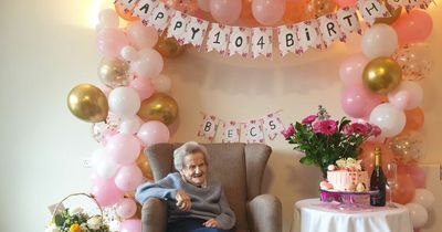 Lanarkshire care home resident reveals secret to a long life as she celebrates turning 104