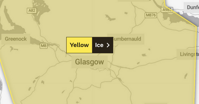Glasgow weather warning for ice as snow showers and sleet forecast tomorrow