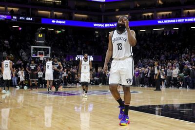 NBA Twitter reacts to James Harden’s four-point performance in Nets’ sixth straight loss