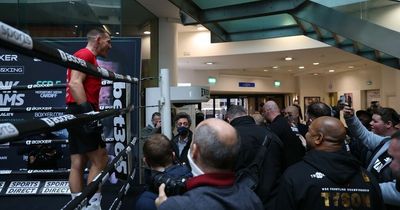 Chris Eubank Jr and Liam Williams clash in heated shopping centre exchange