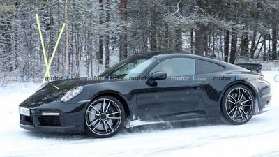 Porsche 911 Sport Classic Spied Dashing Through The Snow