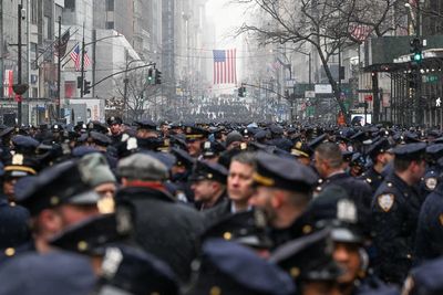 President Joe Biden arrives in New York amid a surging crimewave