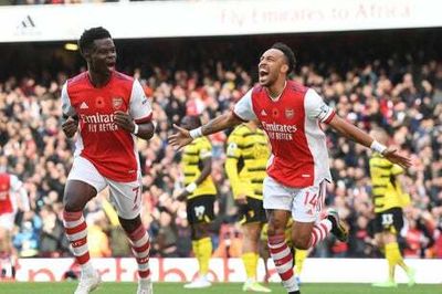 Bukayo Saka hails Pierre-Emerick Aubameyang as a ‘legend’ after Arsenal exit