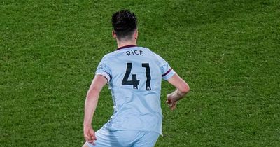 Declan Rice reveals ideal shirt number as West Ham star opens up to Man United icon Gary Neville