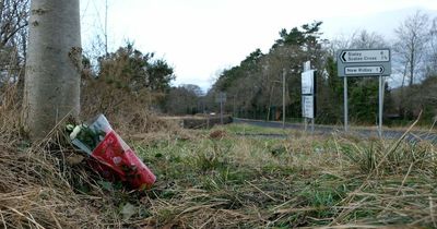 Flowers left at the scene of crash that claimed life of 20-year-old driver in Northumberland