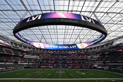 Look: SoFi Stadium field is painted and ready for Super Bowl LVI