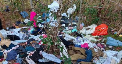 Bags of dumped clothes in Larkhall are 'eyesore' for furious locals