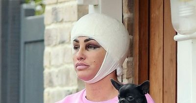 Katie Price 'looks like she's been in terrible accident' as she shows off cosmetic work