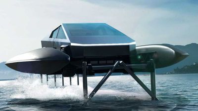 Transform Your Tesla Cybertruck Into An Amphibious Catamaran