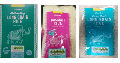 Urgent recall for rice sold in SuperValu and Centra due to possible presence of insects