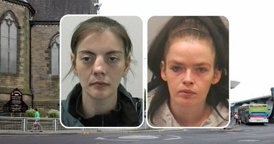 Two Gateshead women robbed a frail pensioner in a churchyard