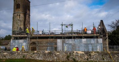 Devastating aftermath of 10-hour blaze that gutted 1,000-year-old church near Sandringham