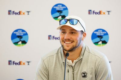 Watch: Inside the ropes with Buffalo Bills quarterback Josh Allen at Pebble Beach