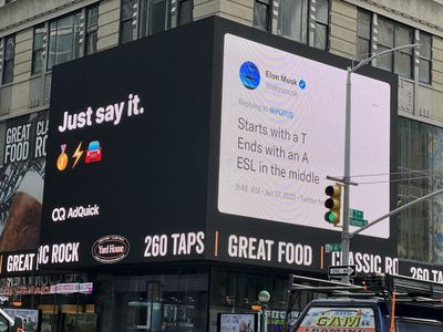 Tesla Fans Buy Times Square Billboard Promoting Tweet From Elon Musk: Will President Biden Notice?