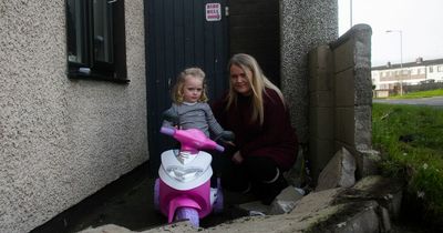 Toddler was 'inches from death' as two cars ploughed into garden wall in Dublin