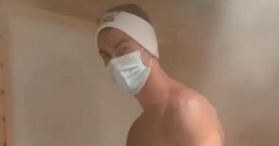 Cristiano Ronaldo shares footage of ice-cold cryotherapy session in just his pants