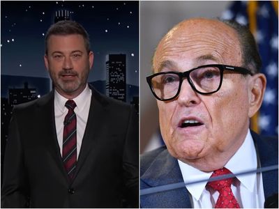 Jimmy Kimmel: Fox ‘should be ashamed’ for having Rudy Giuliani on The Masked Singer