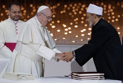 Biden joins pope, imam in calling for 'human fraternity'